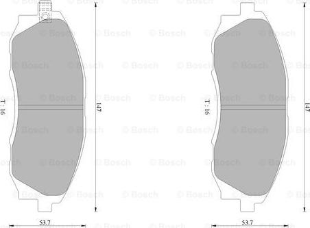 BOSCH 0 986 AB0 215 - Гальмівні колодки, дискові гальма avtolavka.club