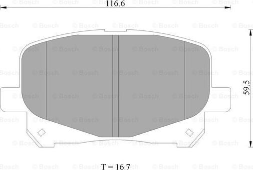 BOSCH 0 986 AB1 409 - Гальмівні колодки, дискові гальма avtolavka.club