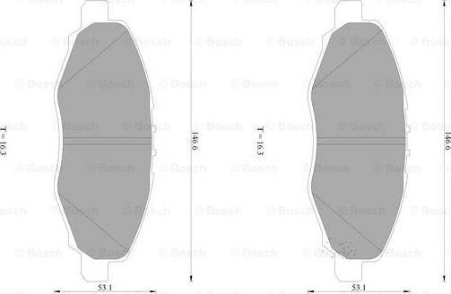 BOSCH 0 986 AB1 405 - Гальмівні колодки, дискові гальма avtolavka.club
