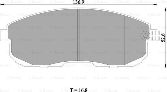 BOSCH 0 986 AB1 407 - Гальмівні колодки, дискові гальма avtolavka.club