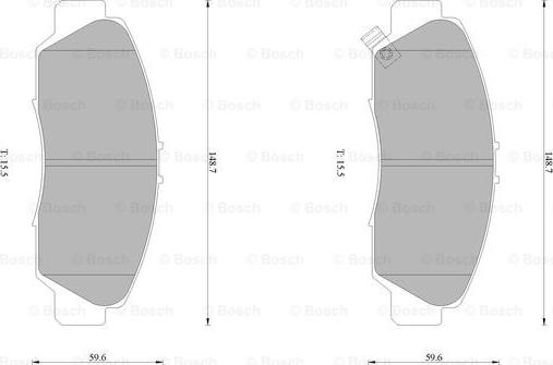 BOSCH 0 986 AB1 424 - Гальмівні колодки, дискові гальма avtolavka.club