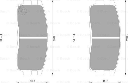 BOSCH 0 986 AB1 470 - Гальмівні колодки, дискові гальма avtolavka.club