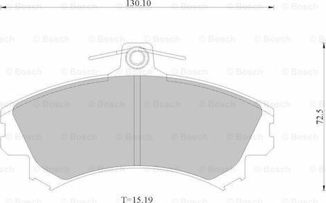 BOSCH 0 986 AB1 673 - Гальмівні колодки, дискові гальма avtolavka.club