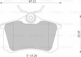 BOSCH 0 986 AB1 677 - Гальмівні колодки, дискові гальма avtolavka.club