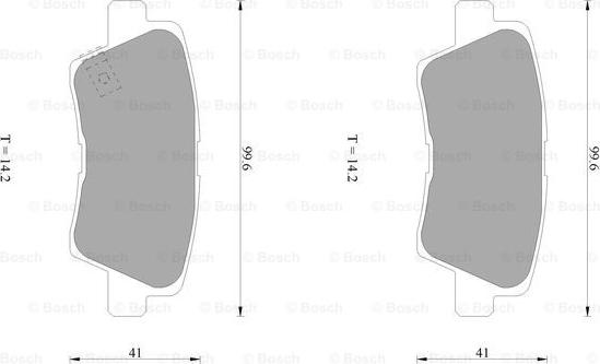 BOSCH 0 986 AB1 040 - Гальмівні колодки, дискові гальма avtolavka.club