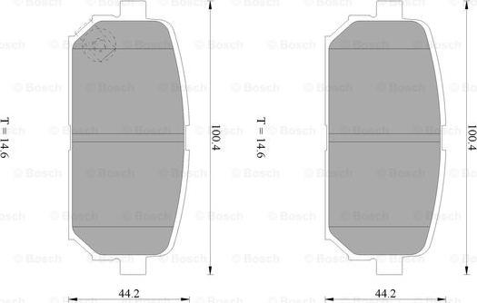 BOSCH 0 986 AB1 059 - Гальмівні колодки, дискові гальма avtolavka.club