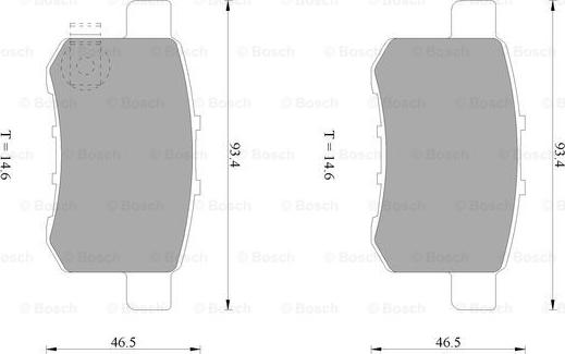 BOSCH 0 986 AB1 058 - Гальмівні колодки, дискові гальма avtolavka.club