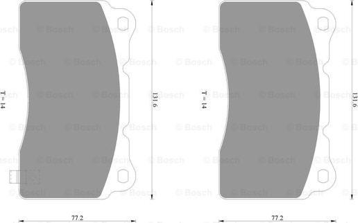 BOSCH 0 986 AB1 067 - Гальмівні колодки, дискові гальма avtolavka.club