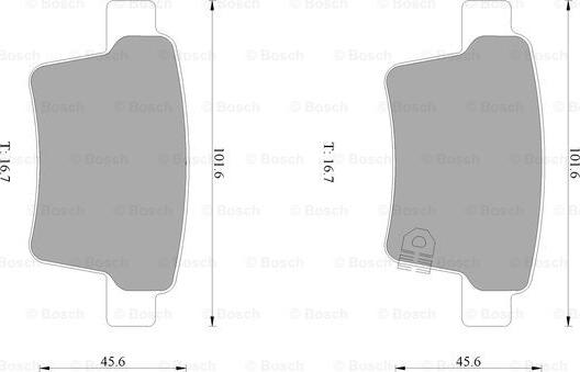 BOSCH 0 986 AB1 001 - Гальмівні колодки, дискові гальма avtolavka.club