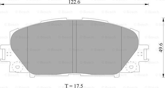 BOSCH 0 986 AB1 080 - Гальмівні колодки, дискові гальма avtolavka.club