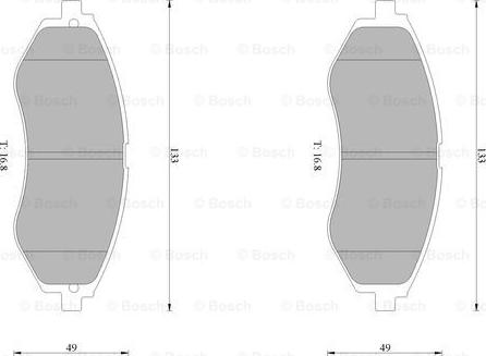 BOSCH 0 986 AB1 031 - Гальмівні колодки, дискові гальма avtolavka.club