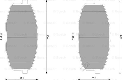 BOSCH 0 986 AB1 026 - Гальмівні колодки, дискові гальма avtolavka.club