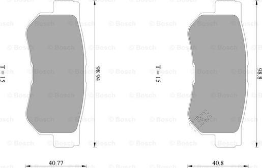 BOSCH 0 986 AB1 020 - Гальмівні колодки, дискові гальма avtolavka.club