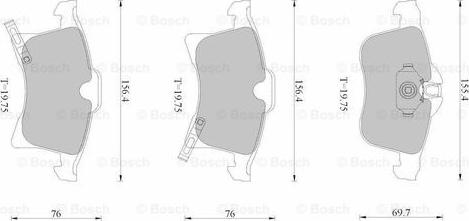 BOSCH 0 986 AB1 117 - Гальмівні колодки, дискові гальма avtolavka.club