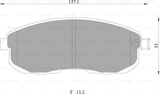 BOSCH 0 986 AB1 139 - Гальмівні колодки, дискові гальма avtolavka.club