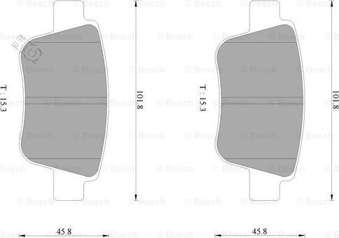 BOSCH 0 986 AB1 378 - Гальмівні колодки, дискові гальма avtolavka.club