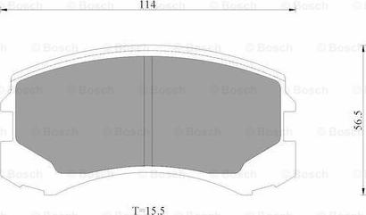 BOSCH 0 986 AB3 503 - Гальмівні колодки, дискові гальма avtolavka.club