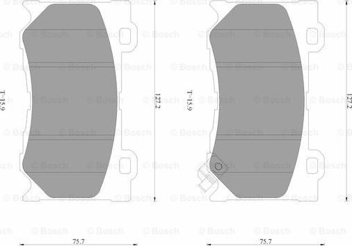 BOSCH 0 986 AB3 507 - Гальмівні колодки, дискові гальма avtolavka.club