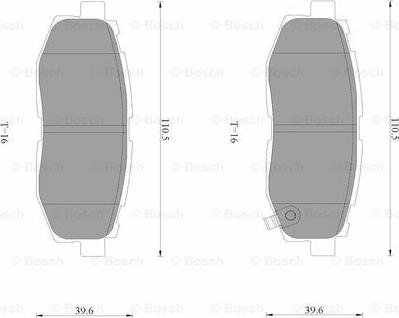 BOSCH 0 986 AB3 532 - Гальмівні колодки, дискові гальма avtolavka.club