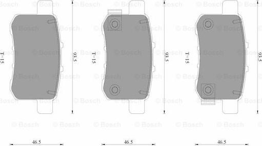 BOSCH 0 986 AB3 524 - Гальмівні колодки, дискові гальма avtolavka.club