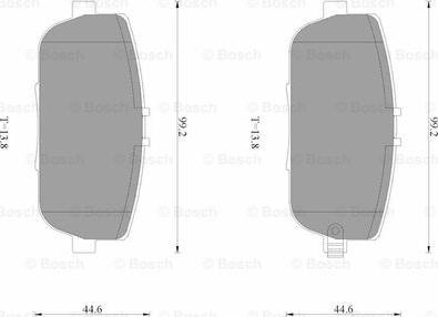 BOSCH 0 986 AB3 528 - Гальмівні колодки, дискові гальма avtolavka.club