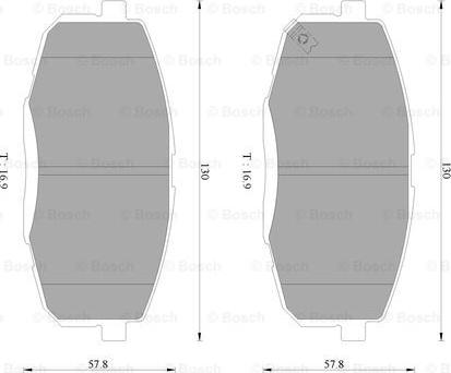 BOSCH 0 986 AB3 094 - Гальмівні колодки, дискові гальма avtolavka.club