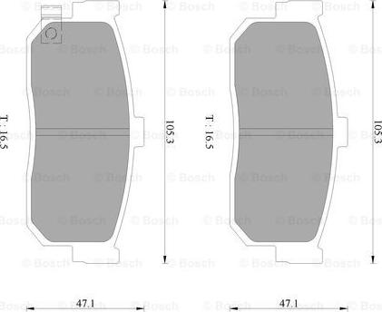 BOSCH 0 986 AB3 084 - Гальмівні колодки, дискові гальма avtolavka.club