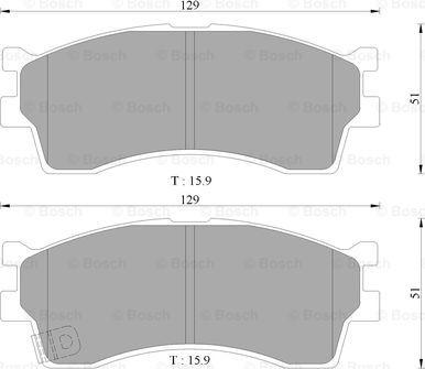 BOSCH 0 986 AB3 034 - Гальмівні колодки, дискові гальма avtolavka.club