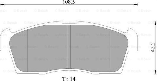 BOSCH 0 986 AB2 490 - Гальмівні колодки, дискові гальма avtolavka.club