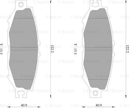 BOSCH 0 986 AB2 443 - Гальмівні колодки, дискові гальма avtolavka.club