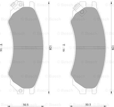 BOSCH 0 986 AB2 483 - Гальмівні колодки, дискові гальма avtolavka.club