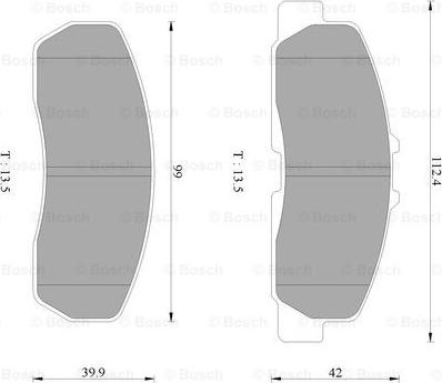 BOSCH 0 986 AB2 424 - Гальмівні колодки, дискові гальма avtolavka.club