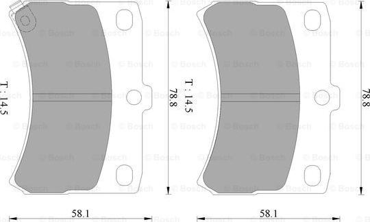 BOSCH 0 986 AB2 426 - Гальмівні колодки, дискові гальма avtolavka.club