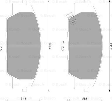 BOSCH 0 986 AB2 470 - Гальмівні колодки, дискові гальма avtolavka.club