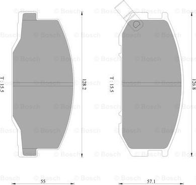 BOSCH 0 986 AB2 471 - Гальмівні колодки, дискові гальма avtolavka.club