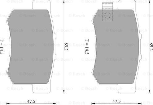 BOSCH 0 986 AB2 553 - Гальмівні колодки, дискові гальма avtolavka.club