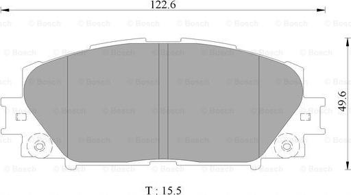 BOSCH 0 986 AB2 500 - Гальмівні колодки, дискові гальма avtolavka.club