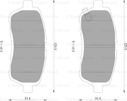 BOSCH 0 986 AB2 502 - Гальмівні колодки, дискові гальма avtolavka.club