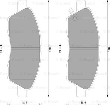 BOSCH 0 986 AB2 507 - Гальмівні колодки, дискові гальма avtolavka.club