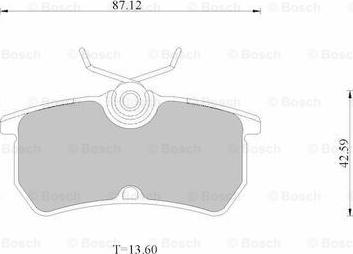 BOSCH 0 986 AB2 535 - Гальмівні колодки, дискові гальма avtolavka.club