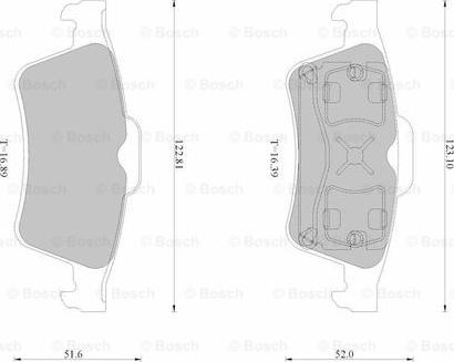 BOSCH 0 986 AB2 530 - Гальмівні колодки, дискові гальма avtolavka.club