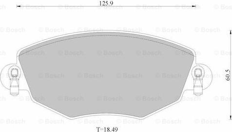 BOSCH 0 986 AB2 529 - Гальмівні колодки, дискові гальма avtolavka.club