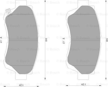 BOSCH 0 986 AB2 068 - Гальмівні колодки, дискові гальма avtolavka.club