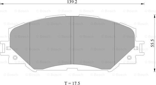 BOSCH 0 986 AB2 396 - Гальмівні колодки, дискові гальма avtolavka.club