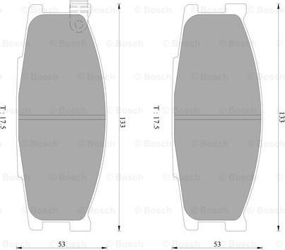 BOSCH 0 986 AB2 344 - Гальмівні колодки, дискові гальма avtolavka.club