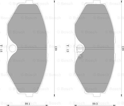 BOSCH 0 986 AB2 345 - Гальмівні колодки, дискові гальма avtolavka.club