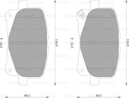 BOSCH 0 986 AB2 360 - Гальмівні колодки, дискові гальма avtolavka.club