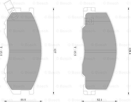 BOSCH 0 986 AB2 333 - Гальмівні колодки, дискові гальма avtolavka.club