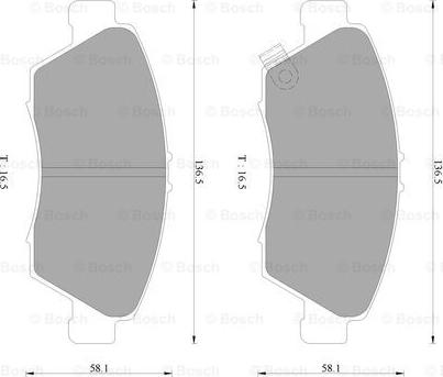 BOSCH 0 986 AB2 377 - Гальмівні колодки, дискові гальма avtolavka.club