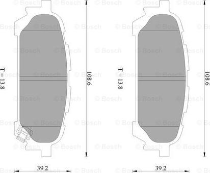 BOSCH 0 986 AB2 261 - Гальмівні колодки, дискові гальма avtolavka.club